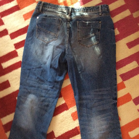 Just Fab Distressed Denim Jeans. 29 Regular. - Picture 4 of 8
